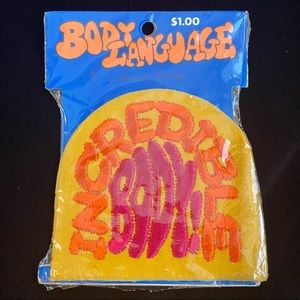 Vintage New In Package “Incredible Body!” Patch By Body Language Orange & Pink